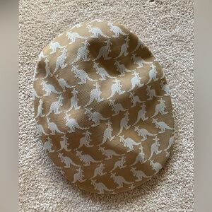 Kangol Blue Men’s Jacquard Tan Hat Size LARGE